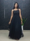 Feni Organza With Embroidery Work Gown With Koti Wholesale Market In Surat